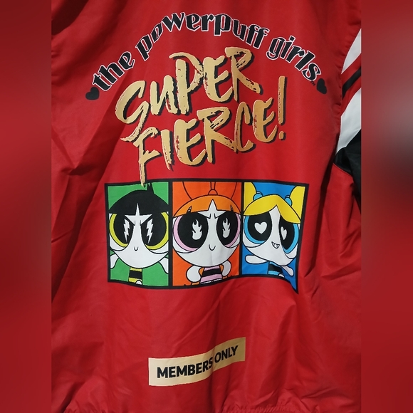 Members Only PowerPuff Girls Super Fierce Jacket Juniors Size: XL (NEW) - Picture 9 of 12